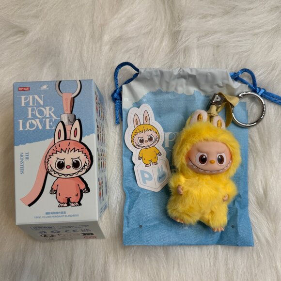 AUTHENTIC Labubu Pin for Love Plush Pendant + Letter Pendant Set – P - Picture 2 of 5